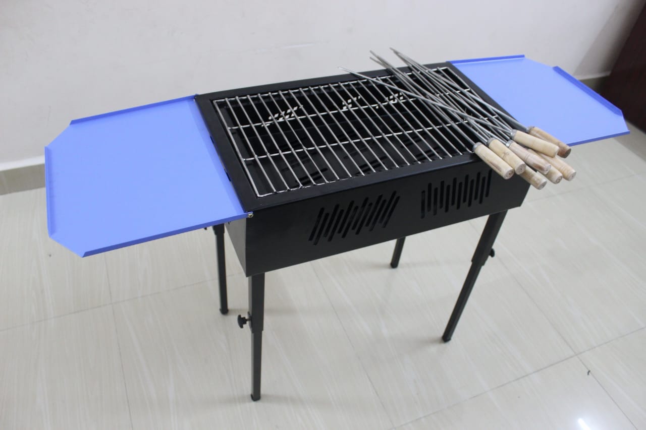 Grillon BBQ Grill Rental Blue open view