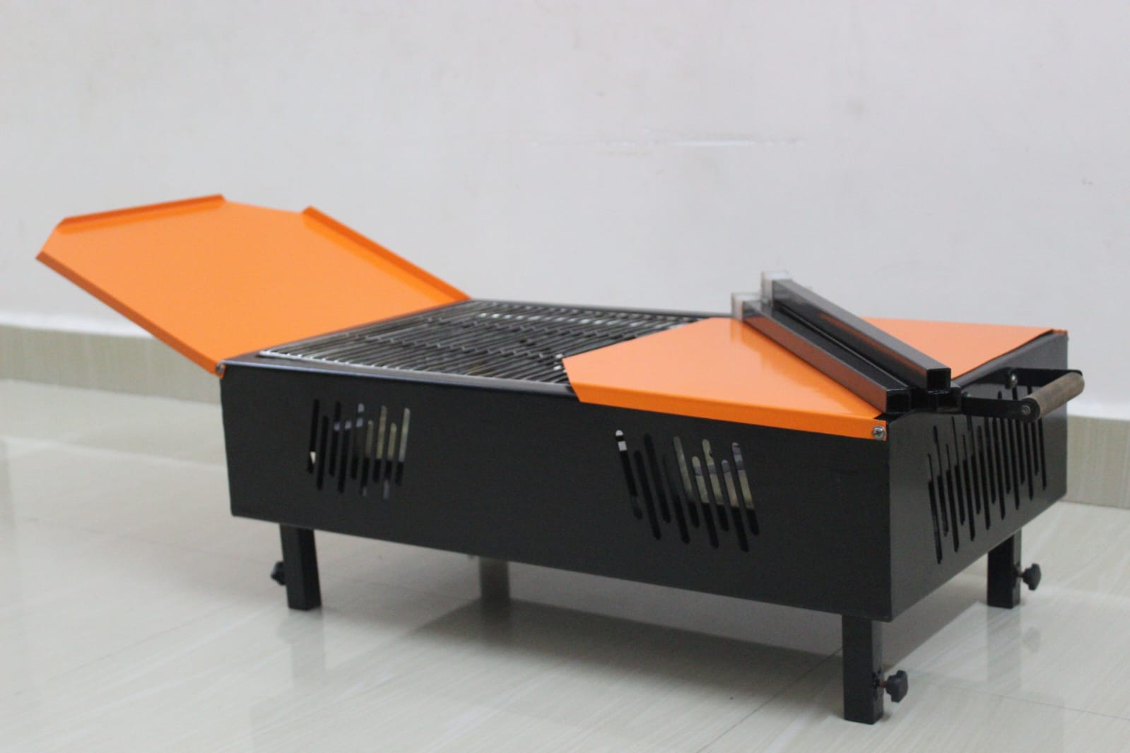 Grillon BBQ Grill Rental orange semi open view